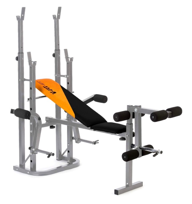 V-fit STB-09-4 Herculean Folding Weights Bench