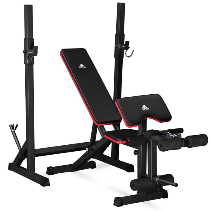 Adidas Essential Workout Weight Bench and Squat Rack