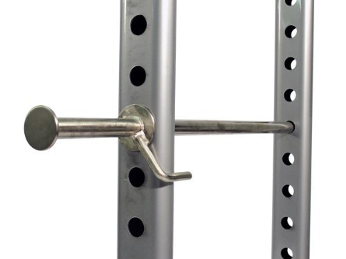 The safety rails extend beyond the frame to allow exercises to be performed safely outside the rack if you need more space