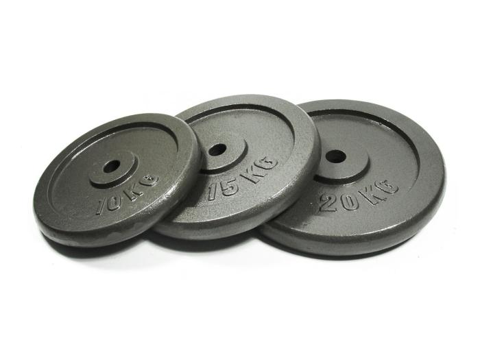 25kg Bodymax Standard Hammertone Weight Plates x 2